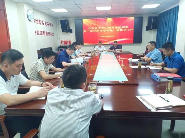 安徽一建“学党史，，，同心互融促生长”专栏系列报道三：集团党史学习教育第二指导组赴安徽一建督导党史学习教育事情
