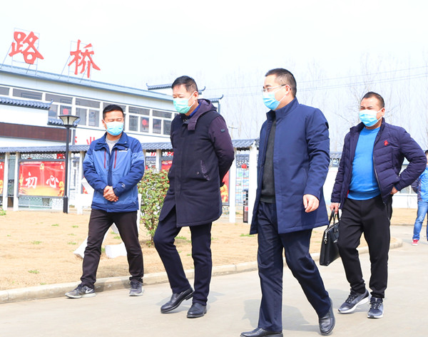 股份公司党委副书记、副总司理孙学军调研安徽路桥蒙城PPP项目复工复产事情