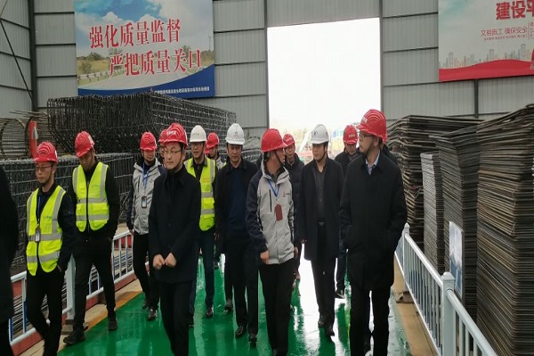 省交通质安中心高学华主任赴安徽路港明巢高速路基02标检查指导