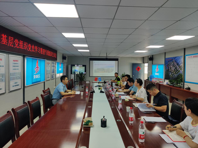 安徽一建所属各党支部召开党史学习教育专题组织生涯会