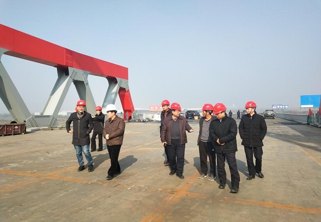 交控集团总司理钱东升莅临路桥集团合安改扩建01标检查指导事情