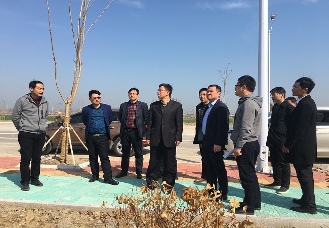 集团公司副总司理王厚良一行莅临灵璧PPP项目检查指导事情