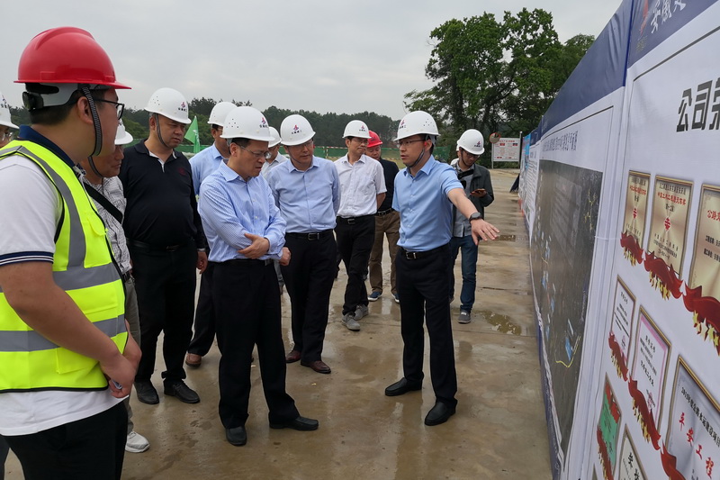 省交通运输厅党组书记、厅长章义一行赴安建投资太湖S246 PPP项目调研指导事情