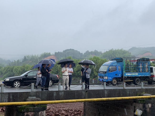 祁门县委副书记、县长熊言松一行调研路桥集团祁门EPC项目