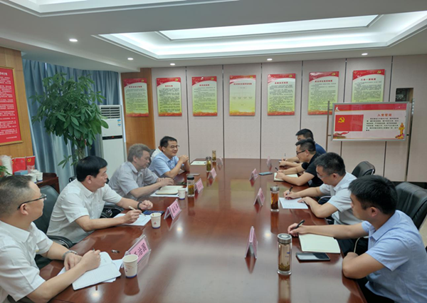 马鞍山钢铁股份有限公司赴安建建材洽谈交流