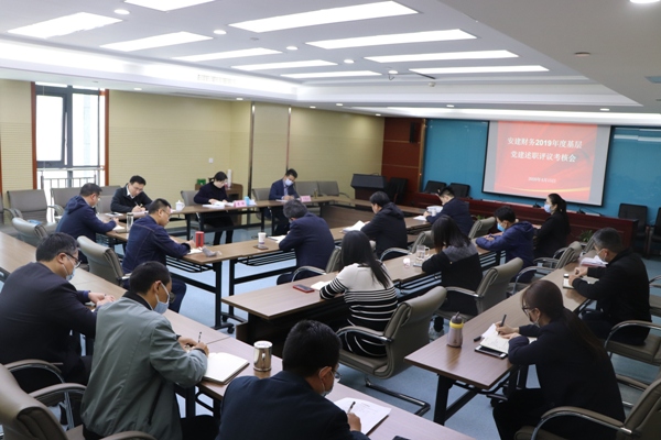 安建财务公司召开2019年度支部书记抓下层党建述职评议审核事情会