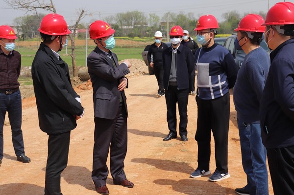 股份公司董事长王厚良赴安建总承包怀宁PPP项目调研督导
