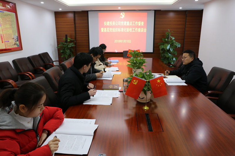 安建投资公司开展党建重点事情督查