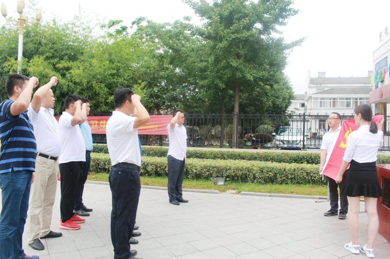 安建投资公司党总支书记余志刚加入联系点支部“党员活动日”活动