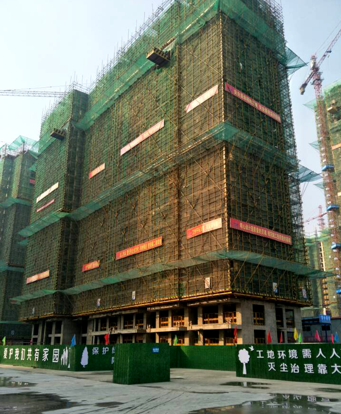 安建地产·枫林源筑二标段荣获“安徽省修建清静生产标准化树模工地”称呼