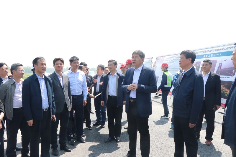 淮北市政府向导班子赴安建投资淮北项目调研