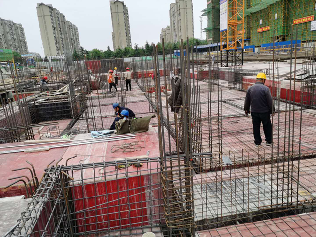 安徽一建各项目部掀起抢工热潮