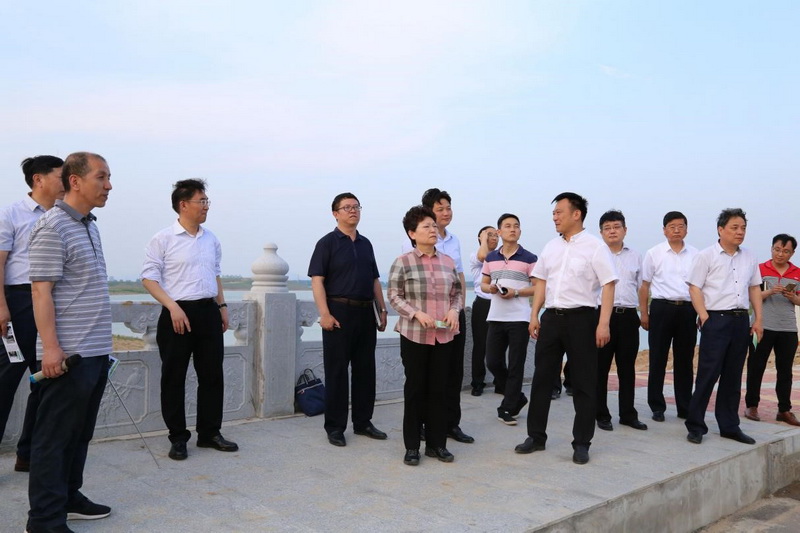 安徽省人大常委会副主任、党组副书记沈素琍一行莅临中湖治理PPP项目