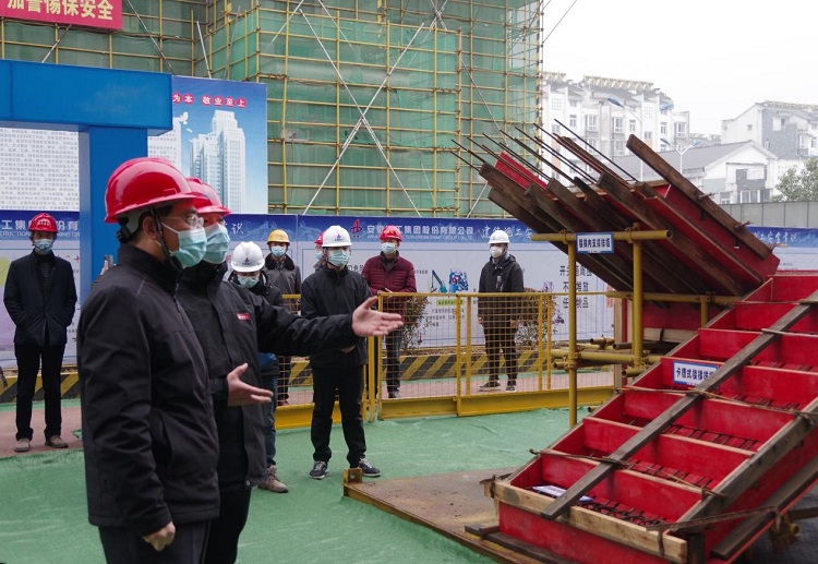 宣都会副市长王普赴安建总承包泾县学业小区EPC项目调研