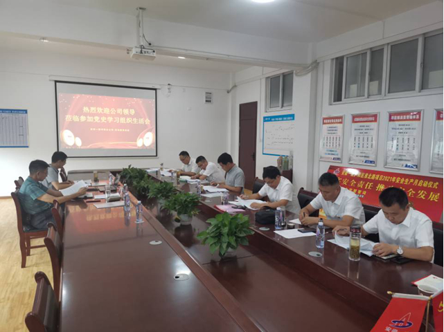 安徽一建所属各党支部召开党史学习教育专题组织生涯会