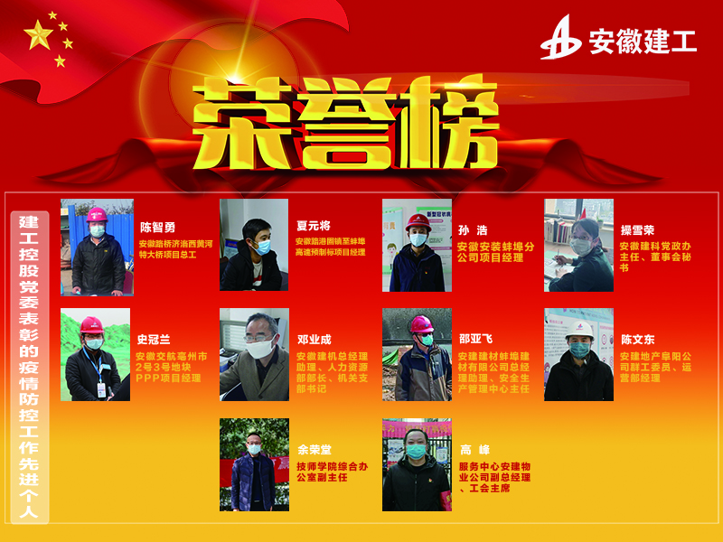 战疫中的感动 大考中的继续 —集团涌现出一批疫情防控事情先进整体和先进个人