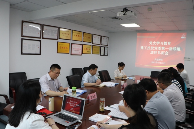 365英国上市控股党委党史学习教育第一指导组到安建财务指导