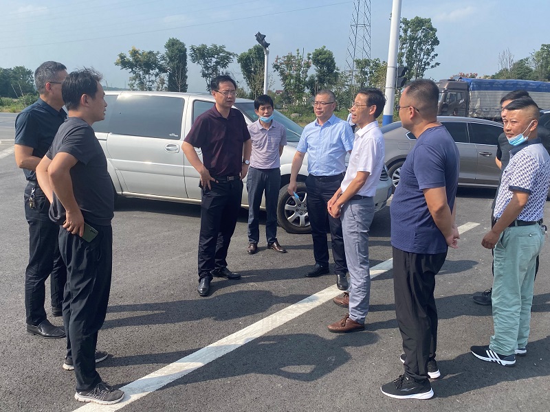 省交通厅清静督查组赴安建投资怀宁PPP项目检查指导事情