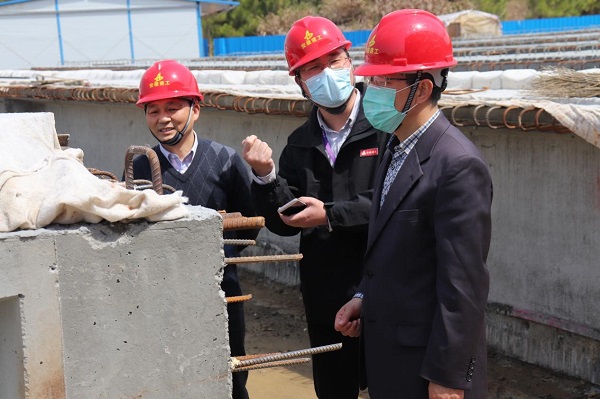 股份公司董事长王厚良赴安建总承包怀宁PPP项目调研督导