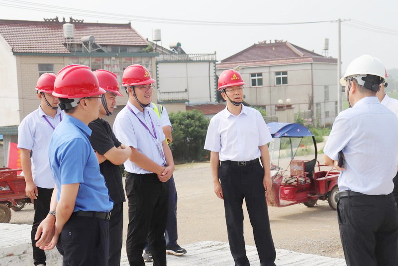 股份公司董事长王厚良一行赴安建投资怀宁PPP项目调研