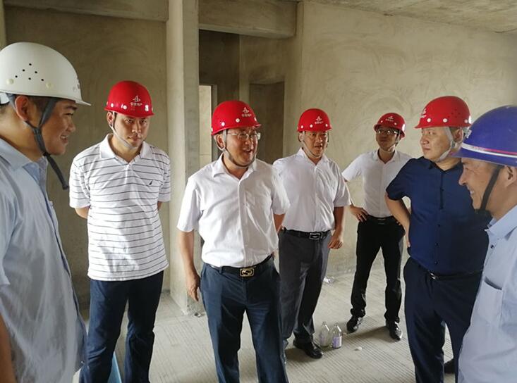 股份公司副总司理童宗胜一行深入安徽三建安建·淮畔世家项目调研指导事情