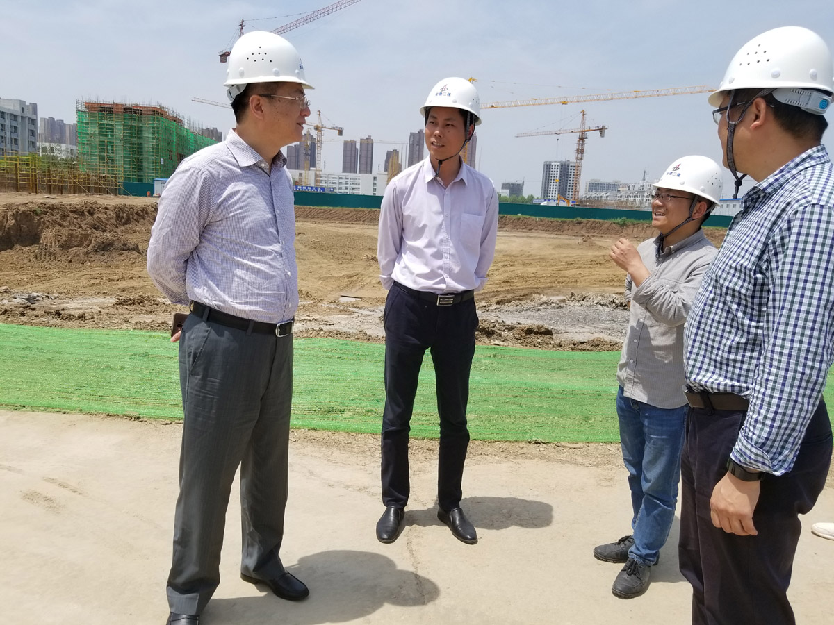 集团公司总司理刘家静赴安徽三建、安徽路港部分在建项目调研