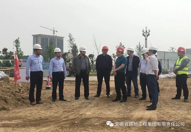 股份公司总司理许克顺莅临路桥集团灵璧PPP项目调研