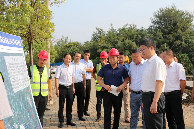 潜山市委书记张劲松调研安建投资潜山PPP项目