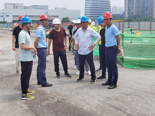 合肥轨道集团建设分公司副总司理李孔军赴路桥集团地铁7号线项目检查指导