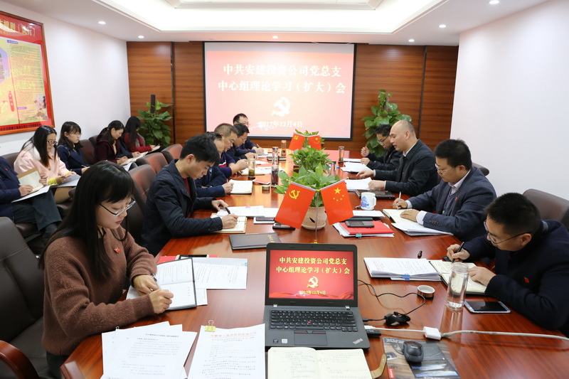 安建投资党总支召开中心组学习（扩大）会学习宣贯党的十九大精神