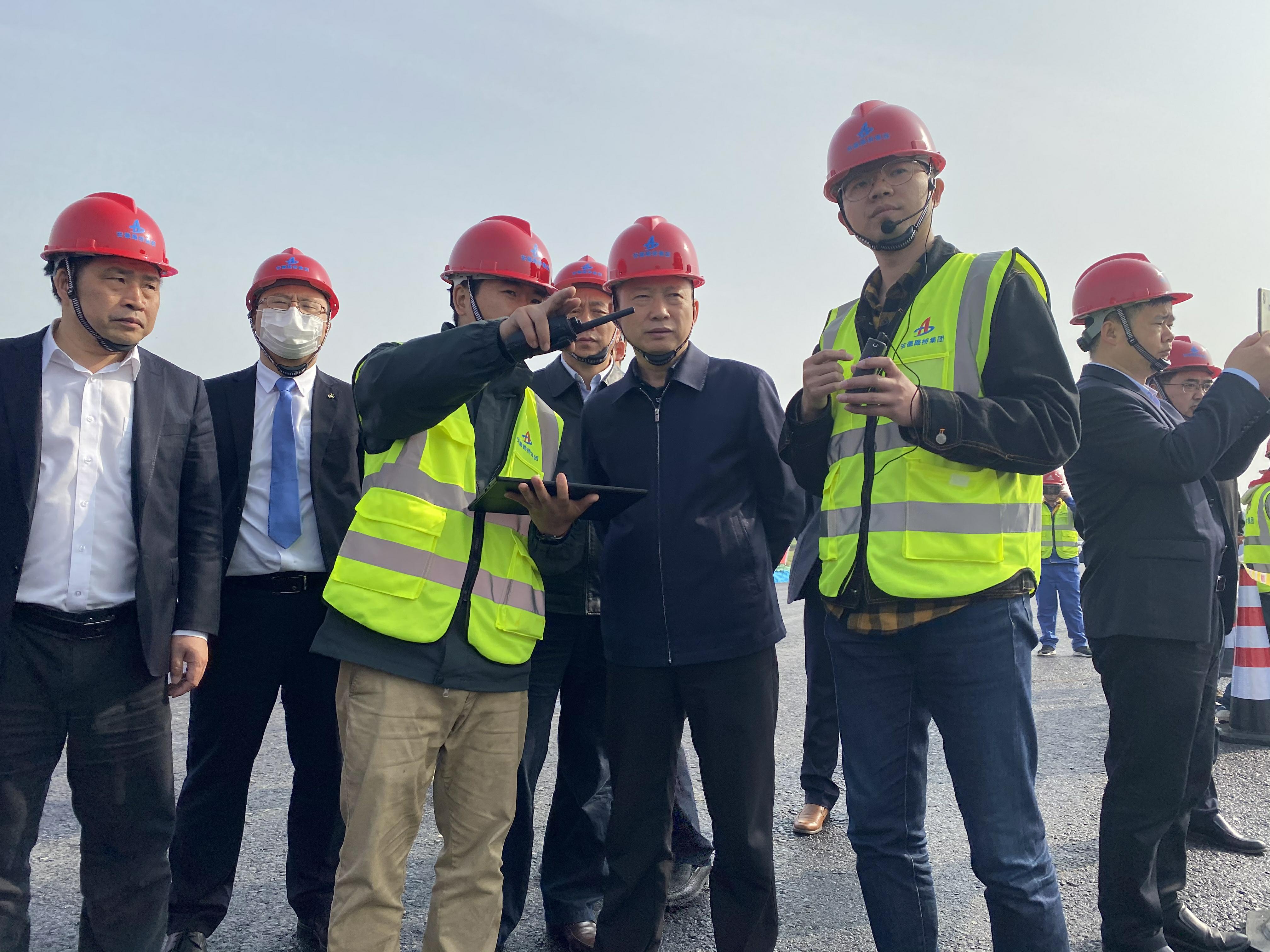 赵时运赴路桥集团望江PPP项目调研智能制作及智慧工地建设情形