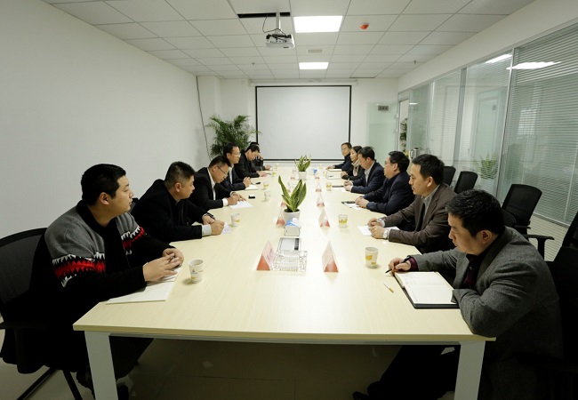 苏交科集团市政设计研究院院长马健飚一行到访安徽路桥集团设计总院洽谈相助