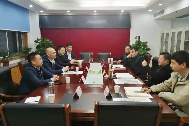 安建投资公司总司理朱忠明与淮北市交通运输局向导会晤洽谈