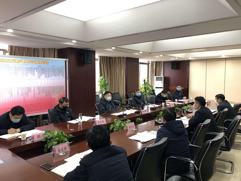 股份公司总司理许克顺一行莅临安建建材调研疫情防控和复工事情