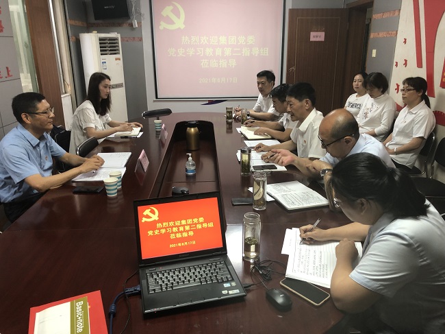 集团党委党史学习教育第二指导组到安建服务中心指导