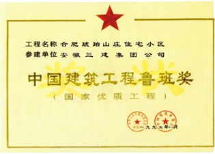 合肥琥珀山庄住宅小区--鲁班奖