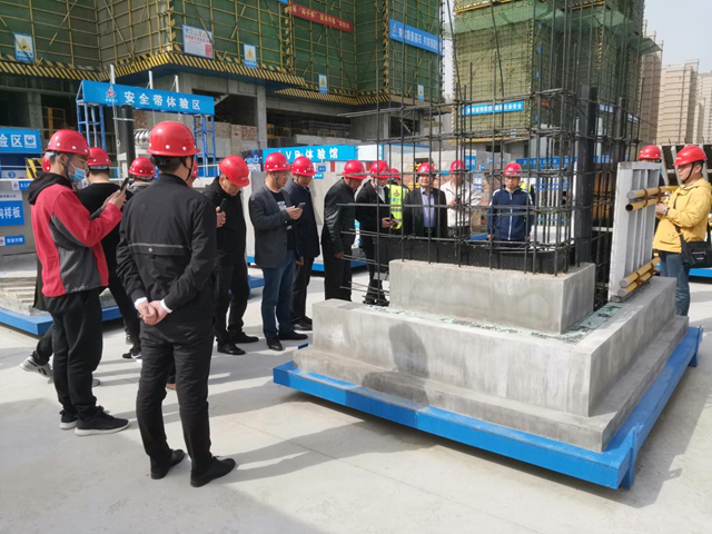 阜阳市质检站组织职员赴安徽一建珑熙庄园项目观摩交流