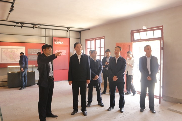 蚌埠市委书记黄晓武莅临安建总承包固镇PPP项目调研