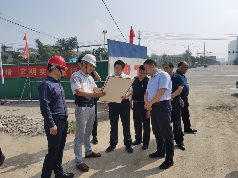 灵璧县县长赵明赴安建投资灵璧都会路网PPP项目调研