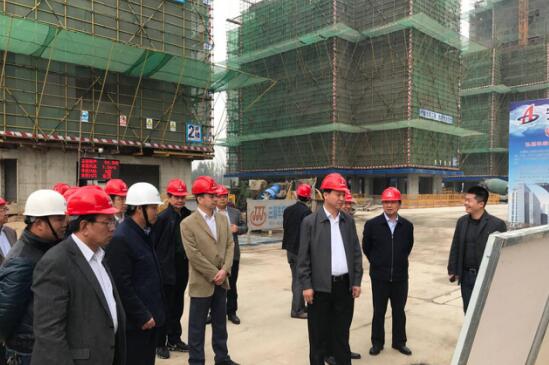淮北市委书记黄晓武视察安徽三建枫林雅苑项目建设事情