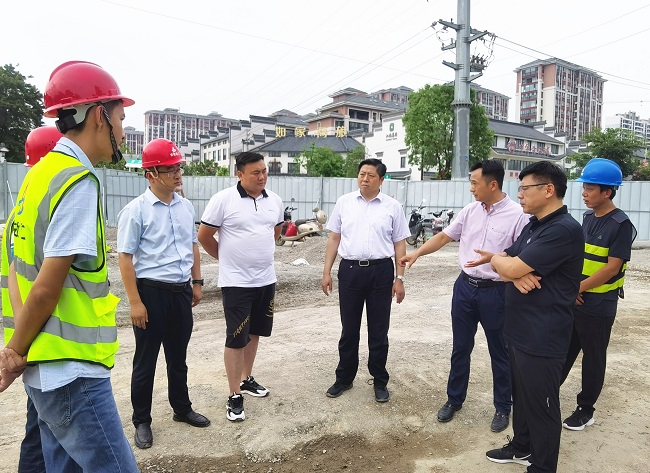 灵璧县委副书记、县长赵明一行赴路桥集团灵璧PPP项目和EPC项目调研指导