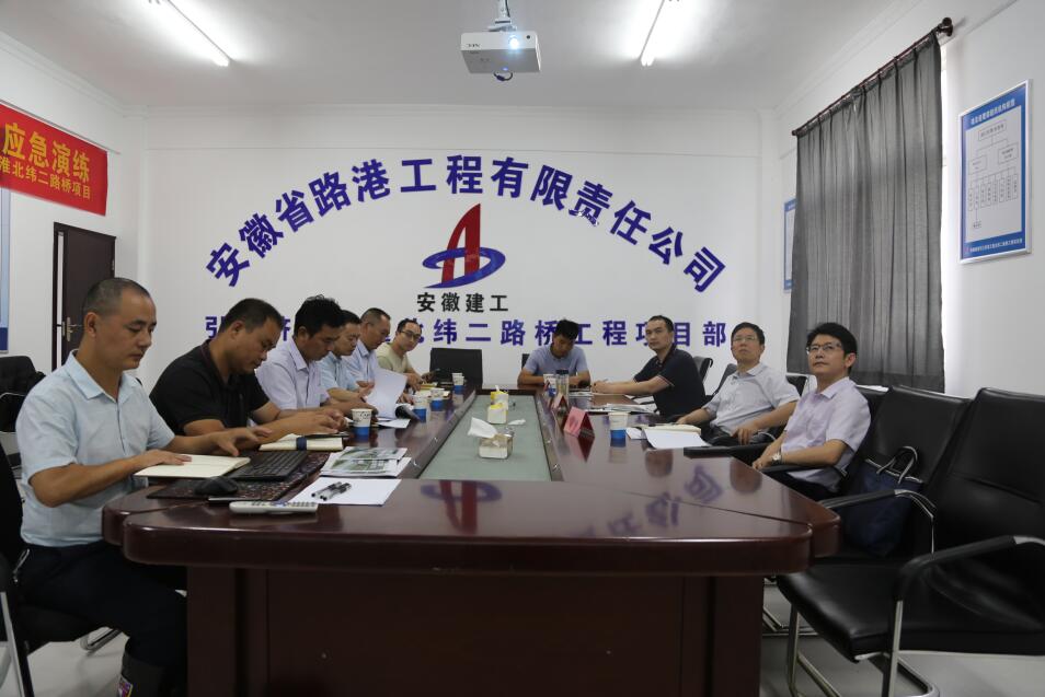 股份公司董事长王厚良深入庐江指导督导集团在建项目防汛事情
