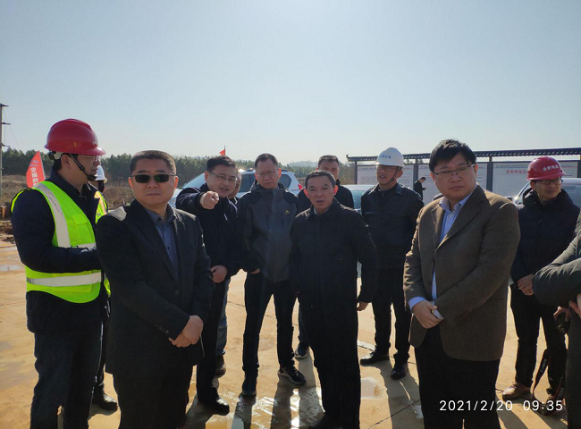 省交通运输厅党组成员、总工程师章后忠一行调研路桥集团明巢高速合肥段03标复工复产事情