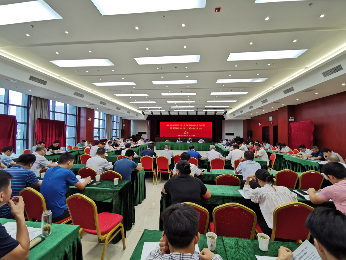 集团公司召开省委巡视反馈招标治理问题整改安排暨招标事情座谈会