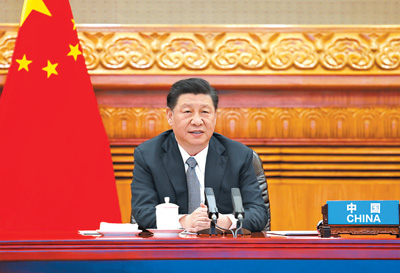 习近平出席向导人天气峰会并揭晓主要讲话 强调要坚持绿色生长，，坚持多边主义，，坚持配合但有区别的责任原则，，配合构建人与自然生命配合体