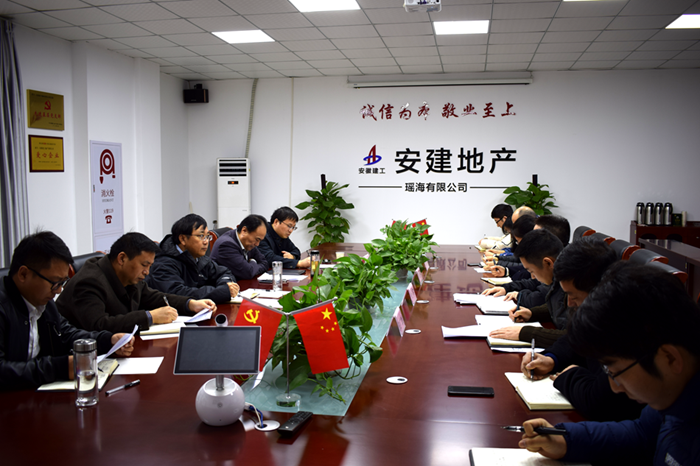 股份公司副总司理童宗胜一行赴安建地产瑶海公司调研指导事情