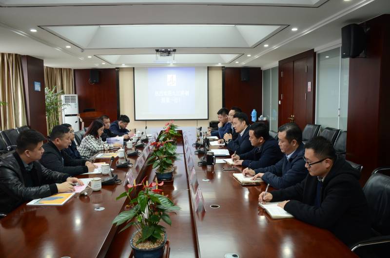 九江萍钢董事长颜建新一行莅临安建建材开展交流相助