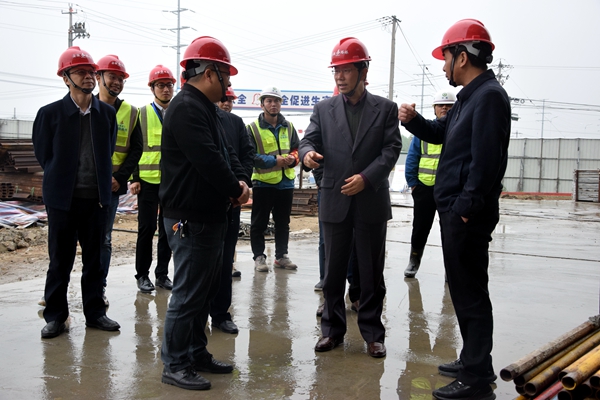 股份公司董事长王厚良调研安徽路桥舒城县智慧电子小镇EPC项目