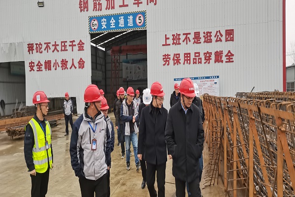省交通质安中心高学华主任赴安徽路港明巢高速路基02标检查指导