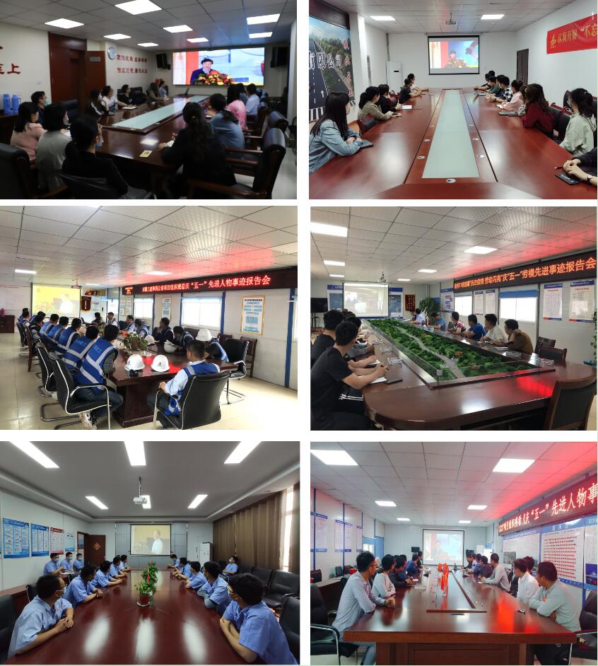 集团各级工会组织集中收看安徽省总工会“抗击疫情 劳动闪亮”庆“五一”劳模先进事迹报告会